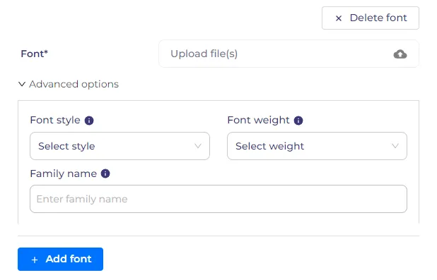 font form