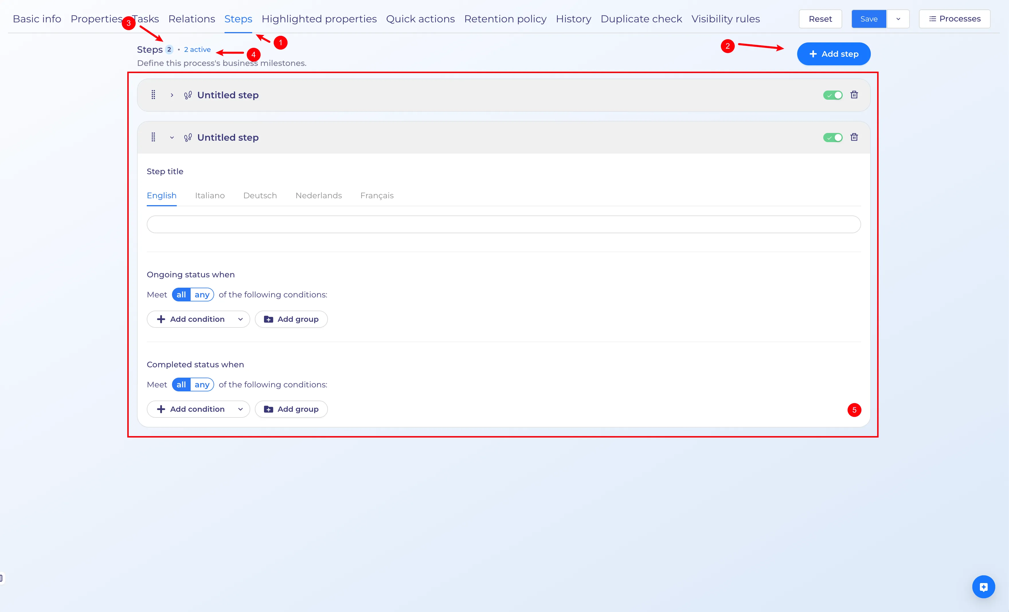 Feature config