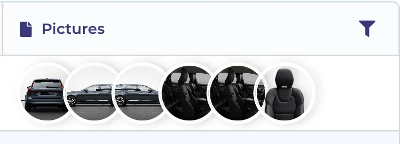 The medium size of the row