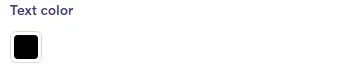 Text block - Text color setting