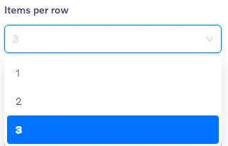 Callout block - Items per row settings