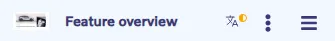 Feature Overview block - Page structure