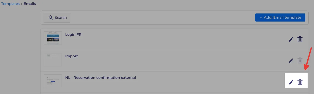 'Edit' and 'Delete' buttons