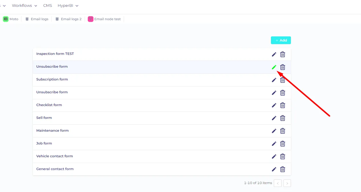 Form(edit button) (Highlighted)