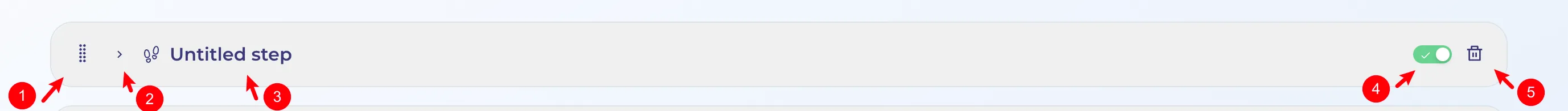 Step header config