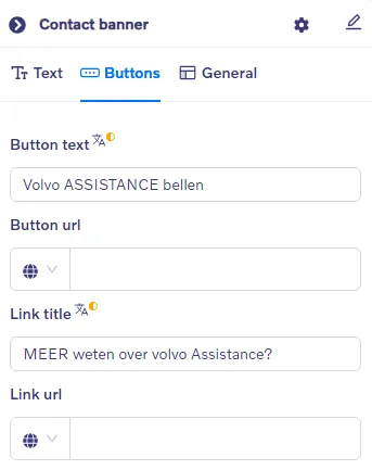 Contact Banner - Buttons