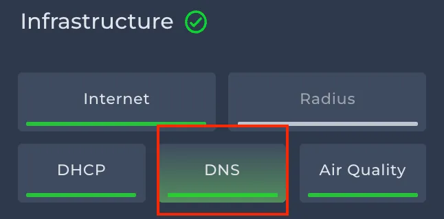Nile portal: Infra tab