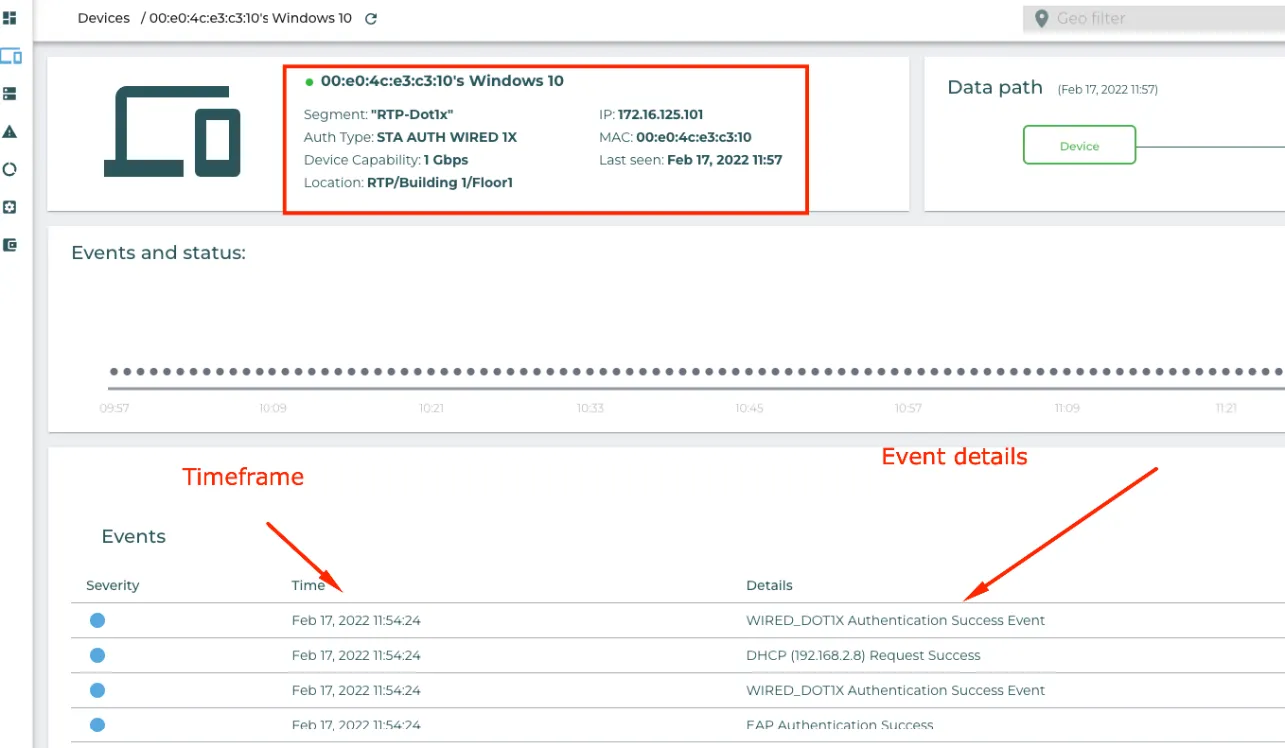 Devices: Device events