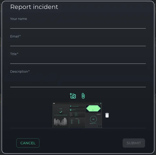 Create a Ticket with the help desk