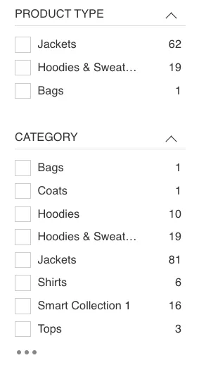 "Category" options sorted alphabetically "Category" options sorted alphabetically
