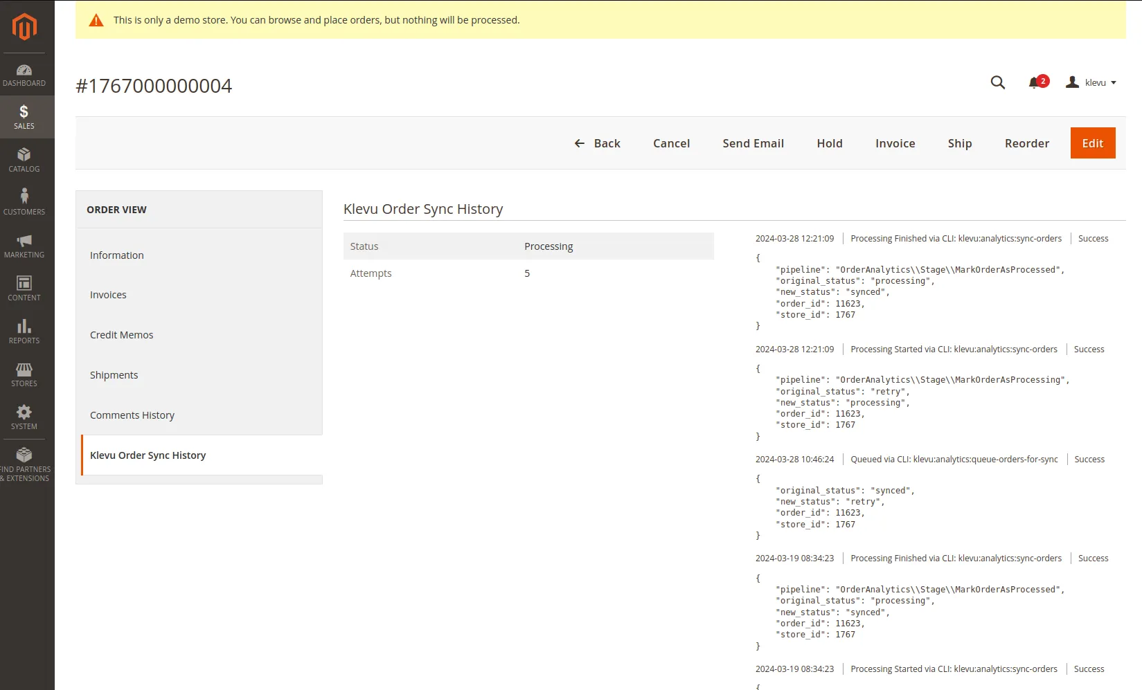 Sales Order View