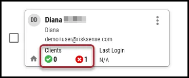 Users Page - User Card - Clients