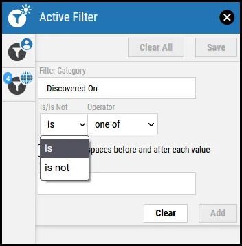Active Filters - Is Is Not