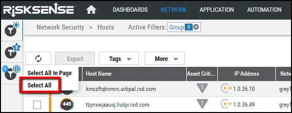 Tag Creation - Select All Location