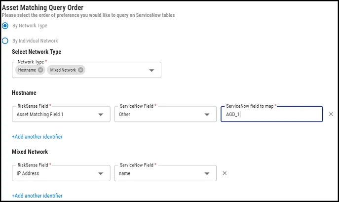 ServiceNow CMDB - By Network Type - Add another identifier