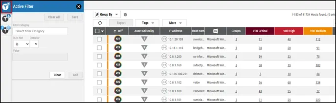 Decom Playbooks - Open Active Filter Pane