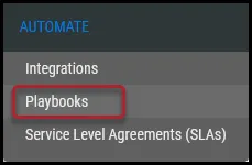 Navigation - Automation - Playbooks