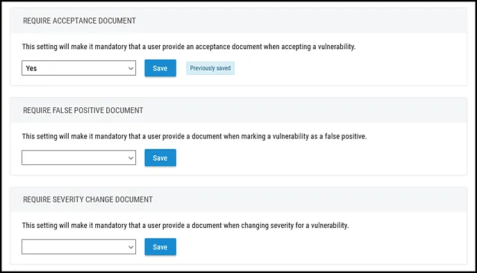 Require Document - Require Document Section