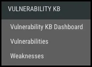 VULN KB - Menu Location VULN KB - Menu Location