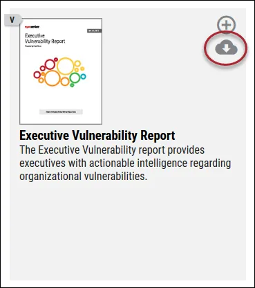Reporting Templates - Download Button Location