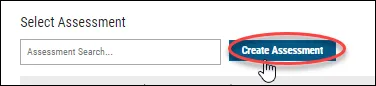 Manual Upload - Create Assessment