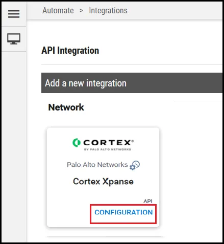 Xpanse Expander - Search for Connector