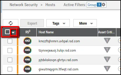 Tag Creation - Down-Arrow Icon