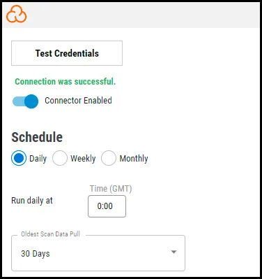 SonarCloud Connector - Connector Schedule SonarCloud Connector - Connector Schedule