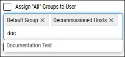 Create New User - Add User to Groups