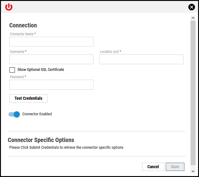 ServiceNow CMDB - Connection Window
