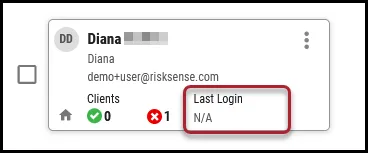 Users Page - User Card - Last Login