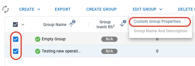 Custom Group Properties - Custom Group Properties Menu Location
