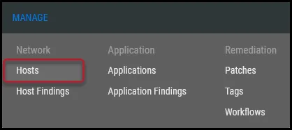 ServiceNow CMDB - Hosts Page Menu Location