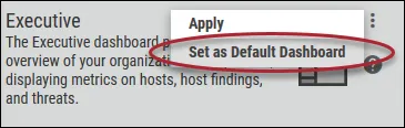 Configurable Dashboards - Set as Default Dashboard