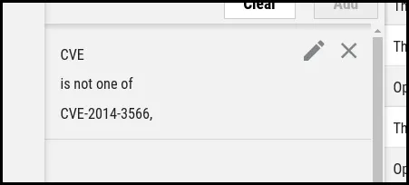 Group By FAQ - Filter Out CVE
