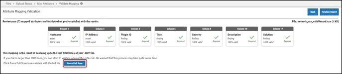 Generic Upload - Force Full Scan Button Location