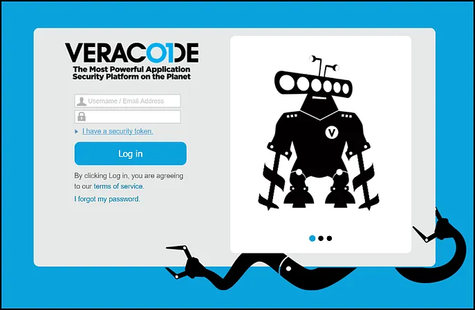 Veracode DAST - Login Screen Veracode DAST - Login Screen