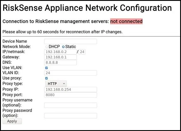 ROSA - Initial Setup - Use Proxy