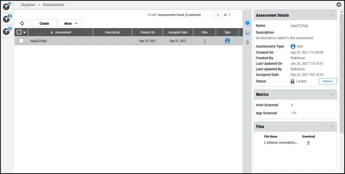Download Attack Surface Validation Files - Select Assessment