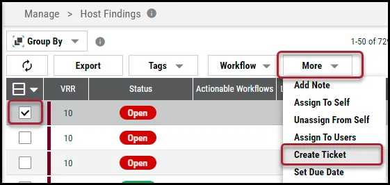 Cherwell Connector - Create Ticket Menu Location