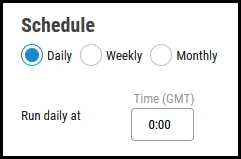 Tenable Security Center - Daily Schedule