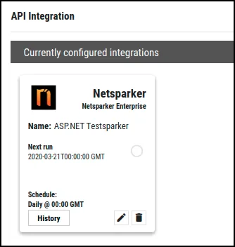 Netsparker Ent Guide - Configured Netsparker Enterprise Connector