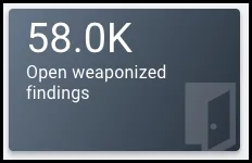 Open weaponized findings EOL widget.