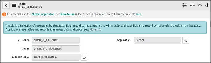 ServiceNow CMDB - Create Custom Table