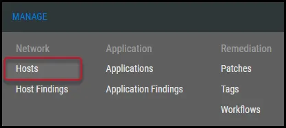 Hosts Page - Navigation Menu Location