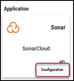 SonarCloud Connector - Configuration Button Location SonarCloud Connector - Configuration Button Location