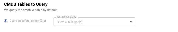 ITSM CMDB - CMDB Tables to Query