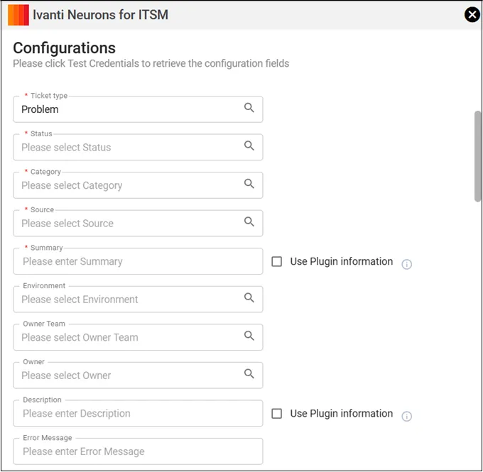 ITSM Connector Problem