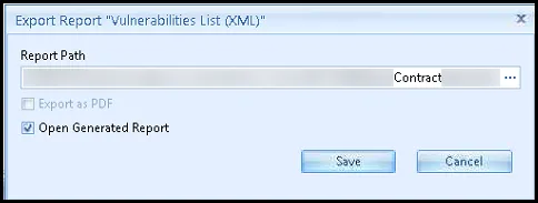 Netsparker - Export Vulnerability List Report Netsparker - Export Vulnerability List Report