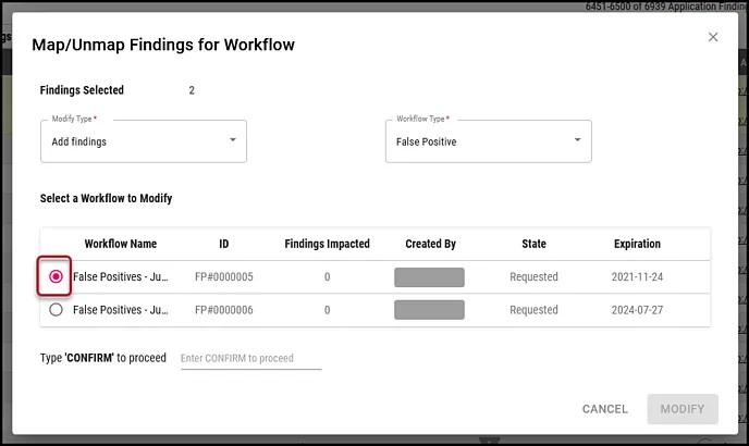 Findings to Workflow - Select Workflow-1 Findings to Workflow - Select Workflow-1